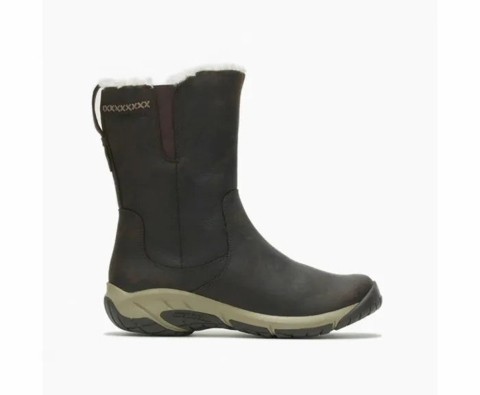 MERRELL Boots Women Encore 4 Tall Zip Polar Waterproof Wide Width Espresso
