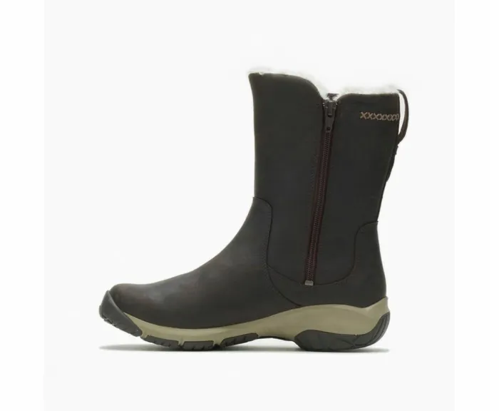 MERRELL Boots Women Encore 4 Tall Zip Polar Waterproof Wide Width Espresso MERRELL Boots Women Encore 4 Tall Zip Polar Waterproof Wide Width Espresso