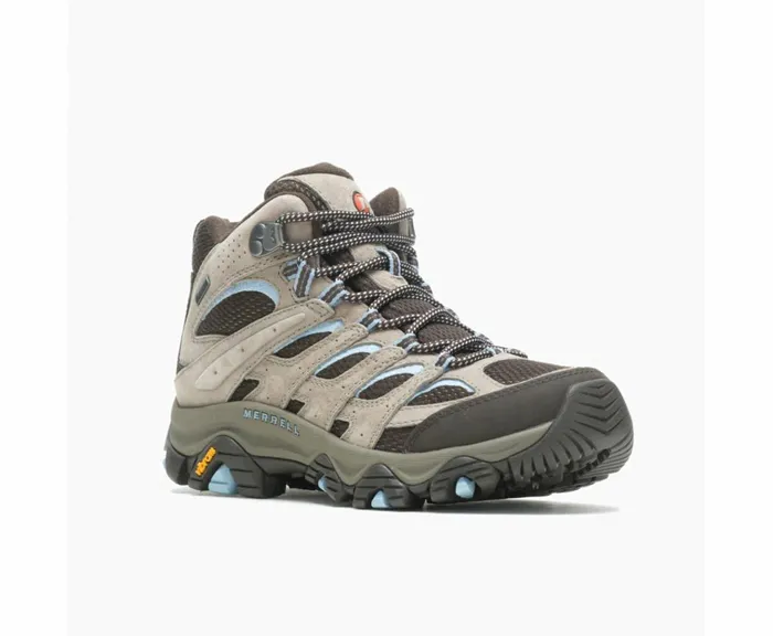 MERRELL Boots Women Moab 3 Mid GORETEX Wide Width Brindle