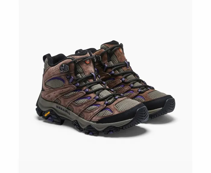 MERRELL Boots Women Moab 3 Mid Wide Width Brackenpurple MERRELL Boots Women Moab 3 Mid Wide Width Brackenpurple