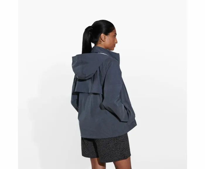 MERRELL Outerwear Women Alpine Packable Rain Shell Black Heather MERRELL Outerwear Women Alpine Packable Rain Shell Black Heather