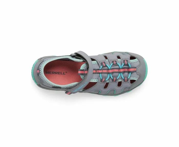 MERRELL Sandals Kids Hydro H2O Hiker Sandal Greyturquoise MERRELL Sandals Kids Hydro H2O Hiker Sandal Greyturquoise