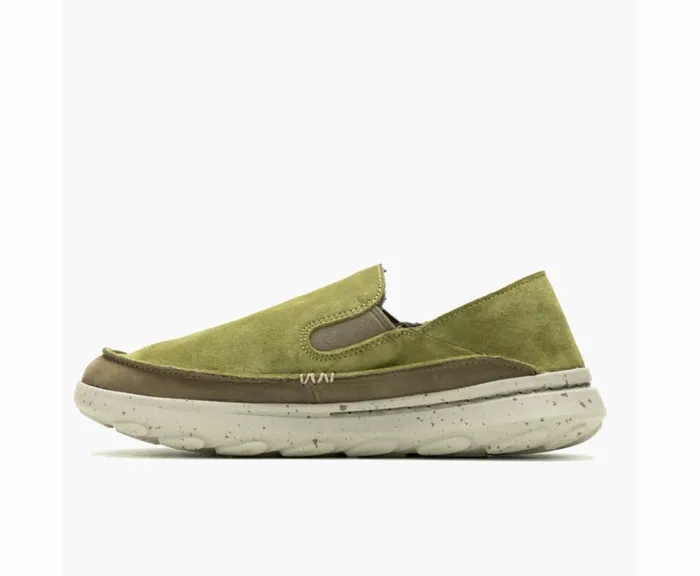 MERRELL SlipOns Men Hut Moc 2 Suede Avocado MERRELL SlipOns Men Hut Moc 2 Suede Avocado