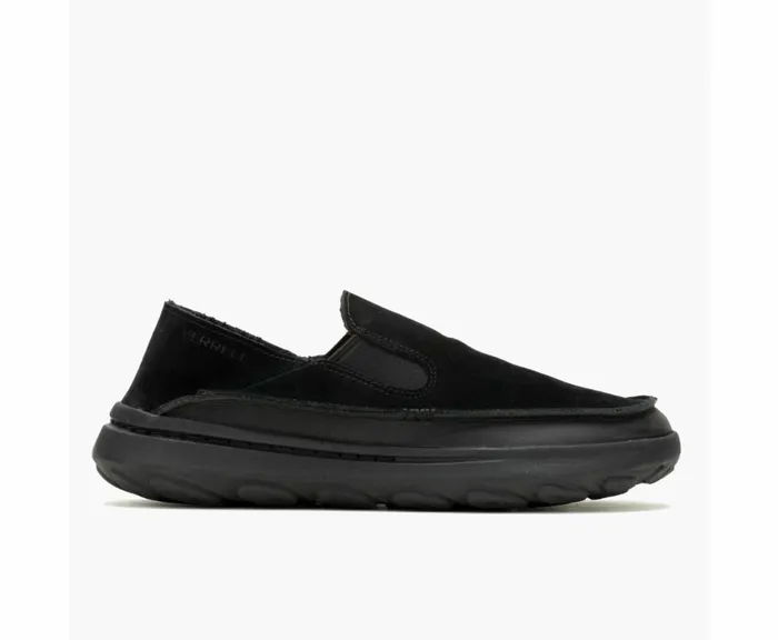 MERRELL SlipOns Men Hut Moc 2 Suede Blackraven