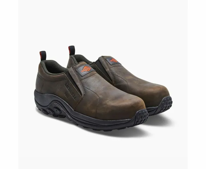 MERRELL SlipOns Men Jungle Moc Leather Comp Toe SD Work Shoe Espresso MERRELL SlipOns Men Jungle Moc Leather Comp Toe SD Work Shoe Espresso