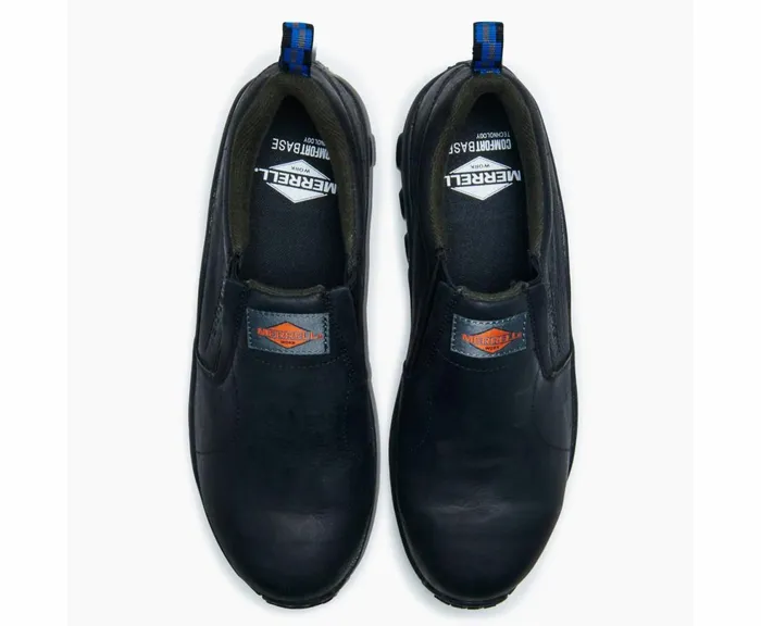 MERRELL SlipOns Men Jungle Moc Leather Comp Toe Work Shoe Wide Width Black MERRELL SlipOns Men Jungle Moc Leather Comp Toe Work Shoe Wide Width Black