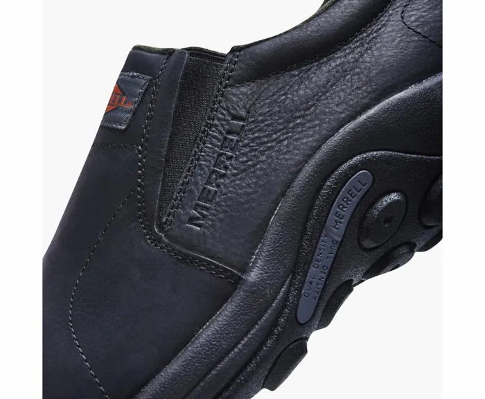 MERRELL SlipOns Men Jungle Moc Leather Comp Toe Work Shoe Wide Width Black MERRELL SlipOns Men Jungle Moc Leather Comp Toe Work Shoe Wide Width Black