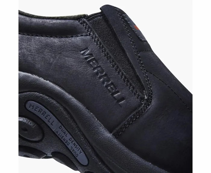 MERRELL SlipOns Men Jungle Moc Leather SR Work Shoe Wide Width Black MERRELL SlipOns Men Jungle Moc Leather SR Work Shoe Wide Width Black