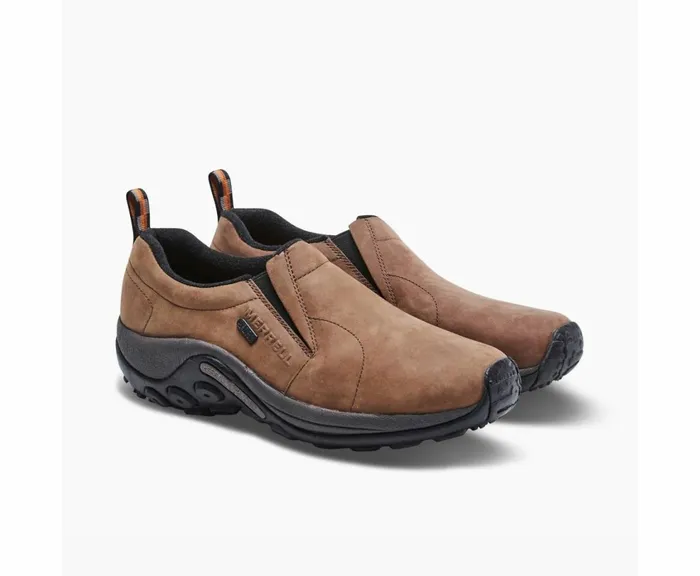 MERRELL SlipOns Men Jungle Moc Nubuck Waterproof Wide Width Brown MERRELL SlipOns Men Jungle Moc Nubuck Waterproof Wide Width Brown