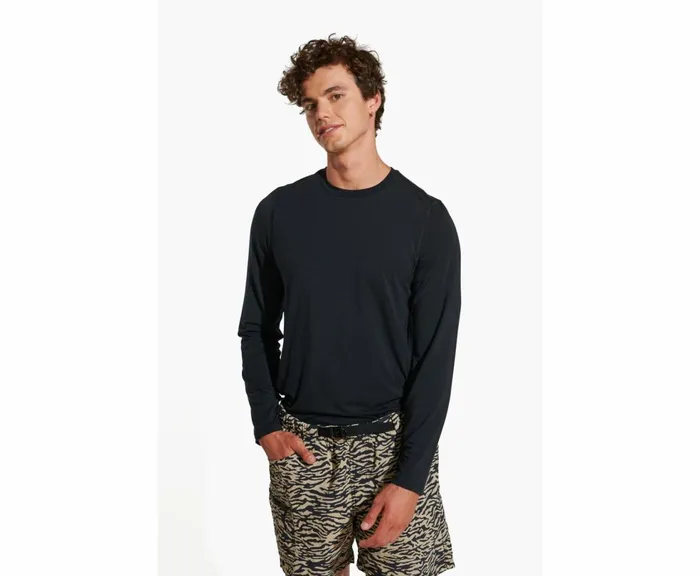 MERRELL Tops Men Everyday Long Sleeve Tee With Tencel Black