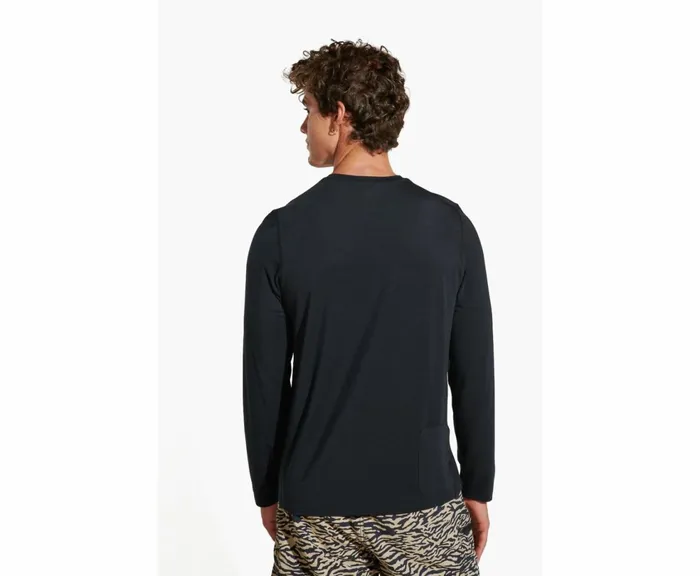 MERRELL Tops Men Everyday Long Sleeve Tee With Tencel Black MERRELL Tops Men Everyday Long Sleeve Tee With Tencel Black