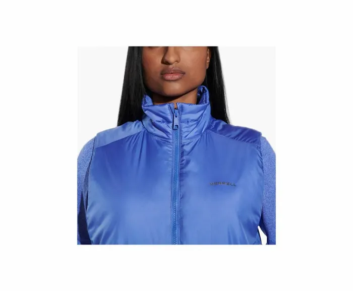 MERRELL Tops Women Geotex Insulated Vest Baja Blue MERRELL Tops Women Geotex Insulated Vest Baja Blue