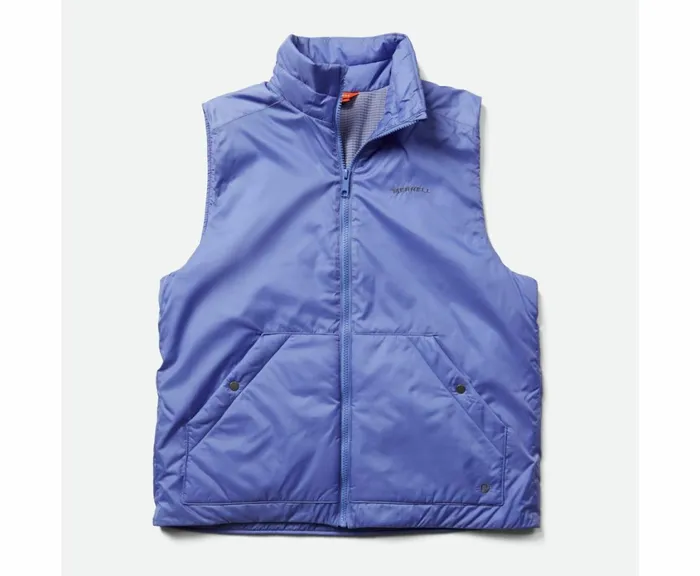 MERRELL Tops Women Geotex Insulated Vest Baja Blue MERRELL Tops Women Geotex Insulated Vest Baja Blue