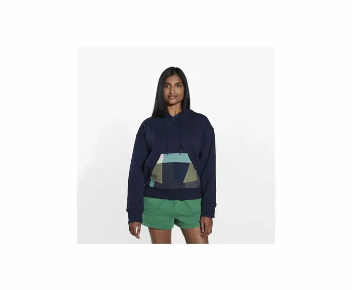 MERRELL Tops Women Scrap Pullover Hoody Navy