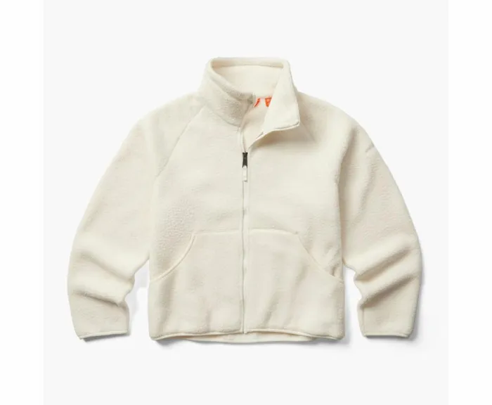 MERRELL Tops Women Sherpa Full Zip Cloud Dancer