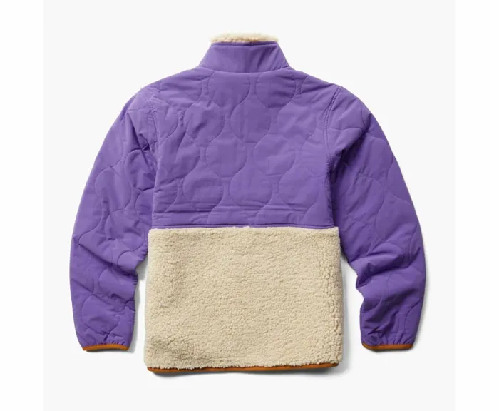 MERRELL Tops Women Sherpa Mixup Full Zip Jacket Passion Flower MERRELL Tops Women Sherpa Mixup Full Zip Jacket Passion Flower