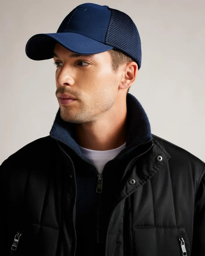 Mesh Back T Cap Dark Blue Men Ted Baker Hats and Caps Mesh Back T Cap Dark Blue Men Ted Baker Hats and Caps