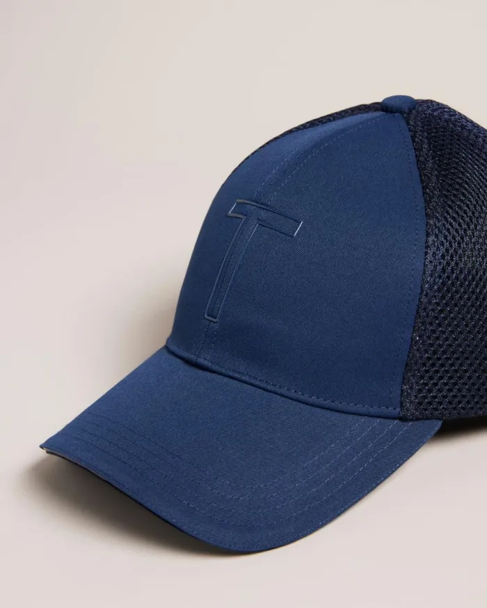 Mesh Back T Cap Dark Blue Men Ted Baker Hats and Caps Mesh Back T Cap Dark Blue Men Ted Baker Hats and Caps