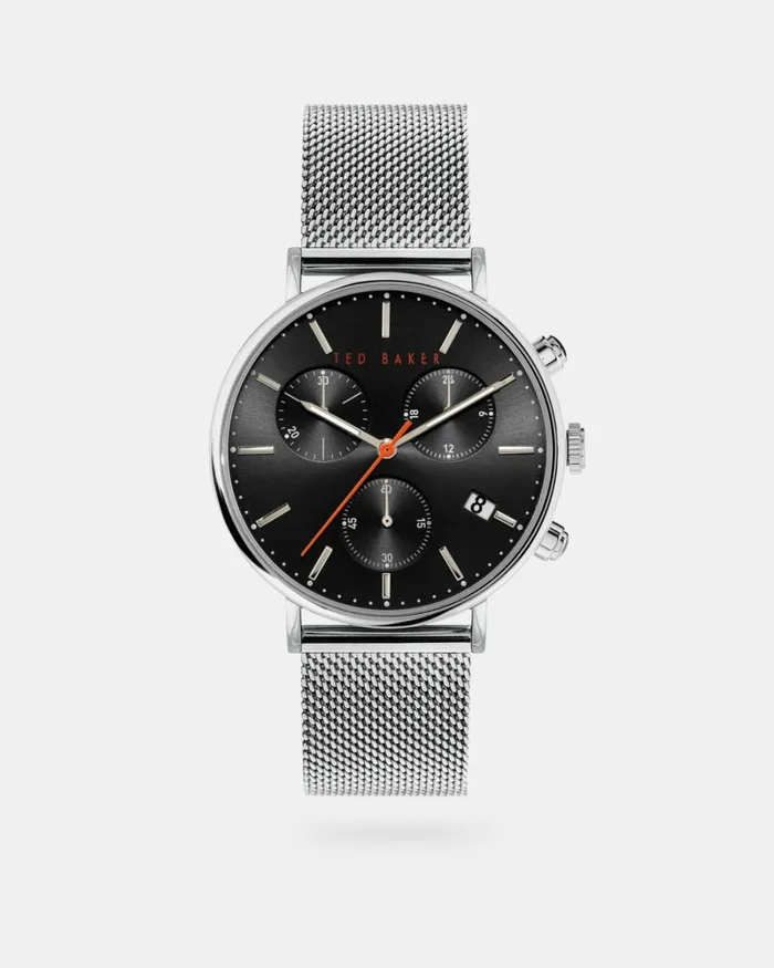 Mesh Strap Watch Silver Color Men Ted Baker Watches and Jewelry Mesh Strap Watch Silver Color Men Ted Baker Watches and Jewelry