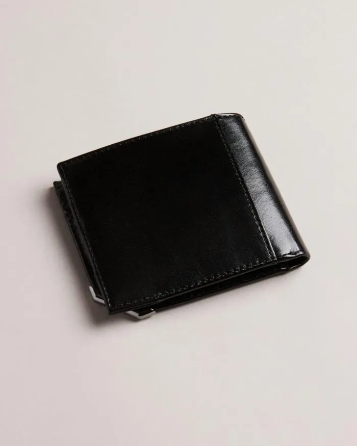 Metal Corner Bifold Coin Wallet Black Men Ted Baker Wallets and Card Holders Metal Corner Bifold Coin Wallet Black Men Ted Baker Wallets and Card Holders