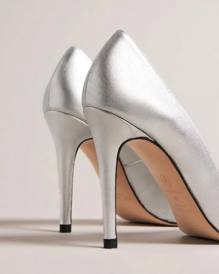Metallic Court Shoes Silver Women Ted Baker Heels