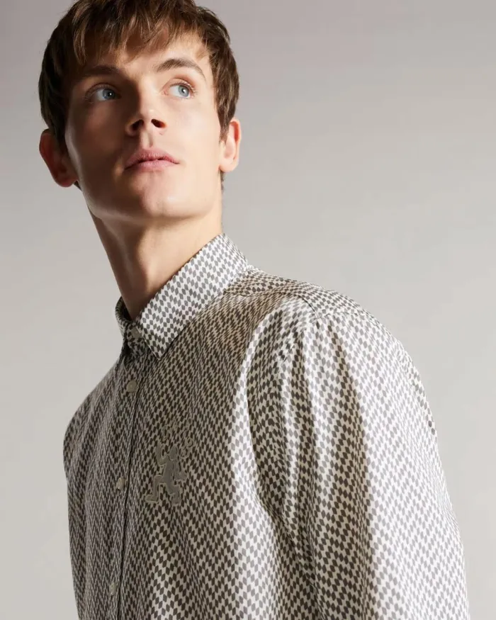 MIB Running Man Shirt Nude Men Ted Baker Clothing MIB Running Man Shirt Nude Men Ted Baker Clothing