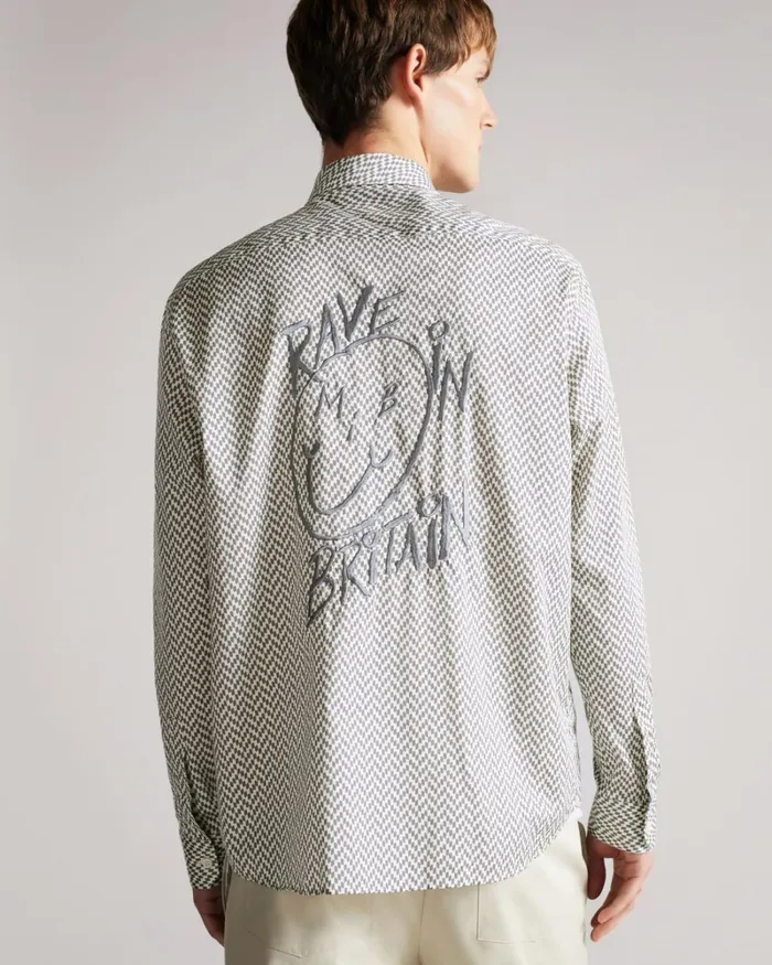 MIB Running Man Shirt Nude Men Ted Baker Clothing MIB Running Man Shirt Nude Men Ted Baker Clothing