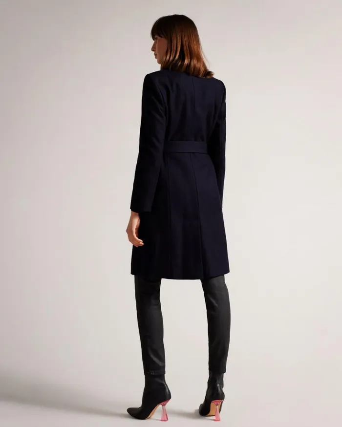 Midi Wool Wrap Coat DkNavy Women Ted Baker Coats and Jackets Midi Wool Wrap Coat DkNavy Women Ted Baker Coats and Jackets