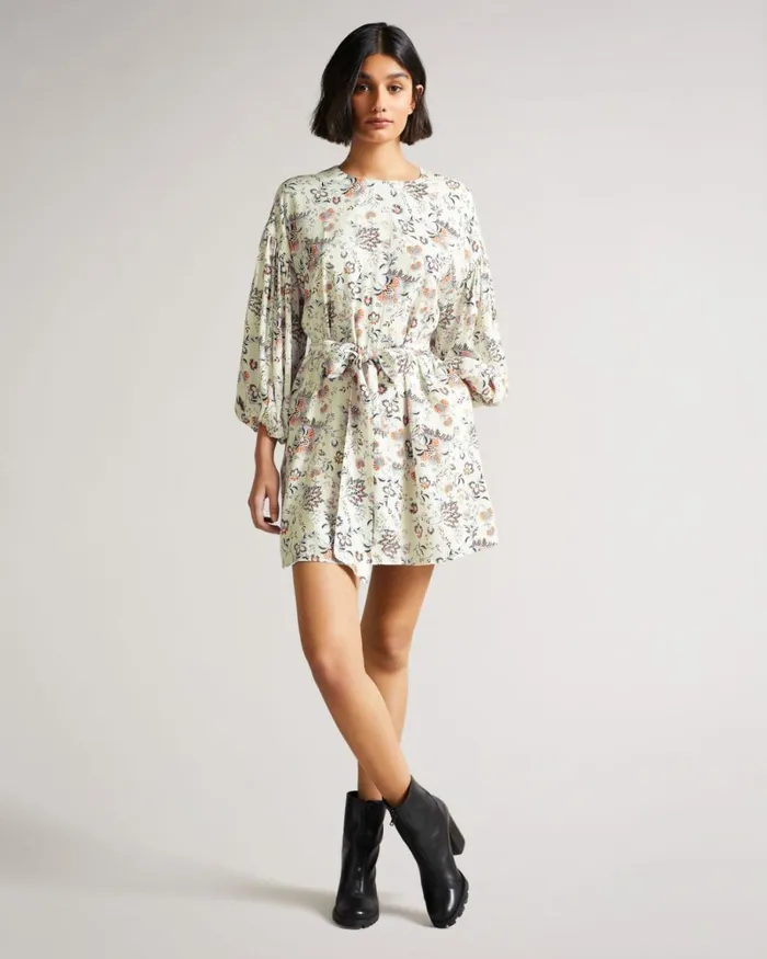 Mini High Neck Dress White Women Ted Baker Dresses Mini High Neck Dress White Women Ted Baker Dresses