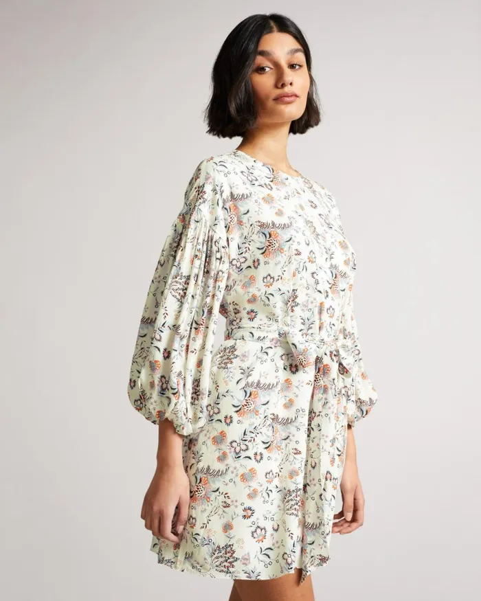 Mini High Neck Dress White Women Ted Baker Dresses Mini High Neck Dress White Women Ted Baker Dresses