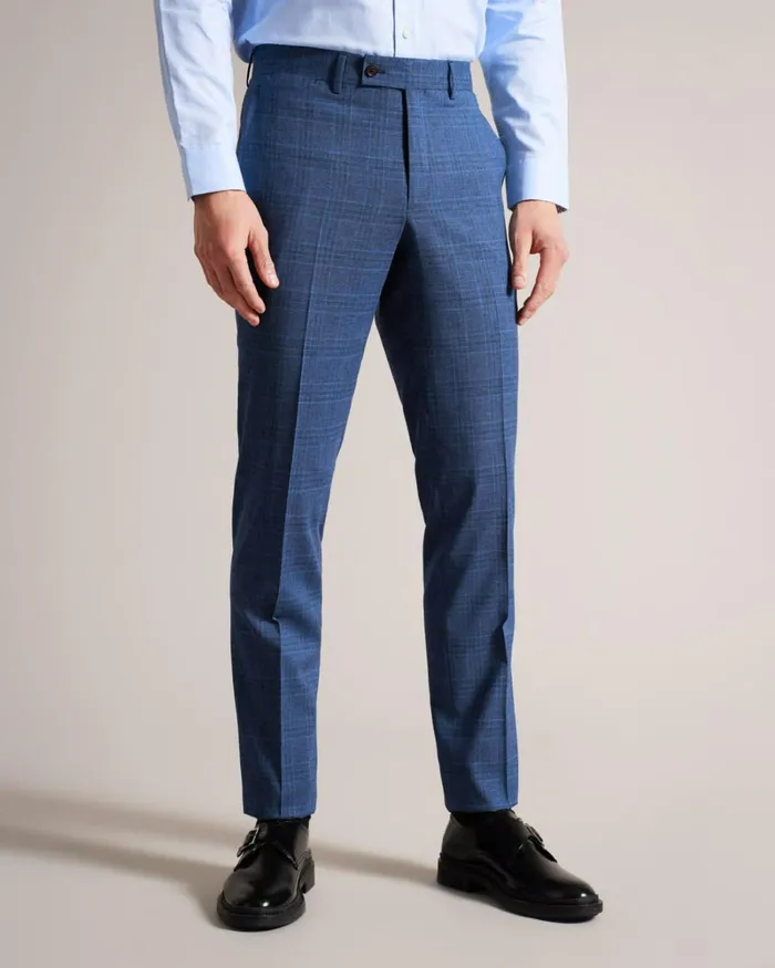 Navy Check Suit Trousers Navy Men Ted Baker Clothing Navy Check Suit Trousers Navy Men Ted Baker Clothing