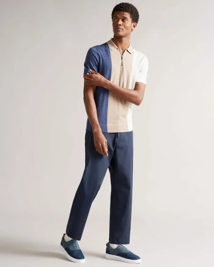 Nubuck Casual Trainers Blue Men Ted Baker Sneakers