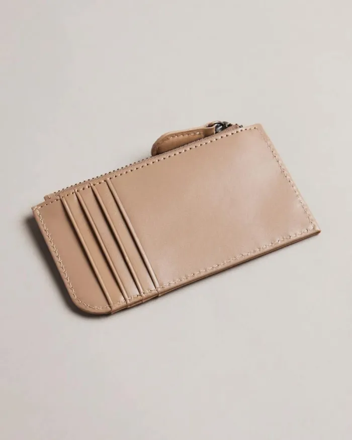 Nubuck Leather Card Holder Brown WomenMen Ted Baker Wallets and Card Holders