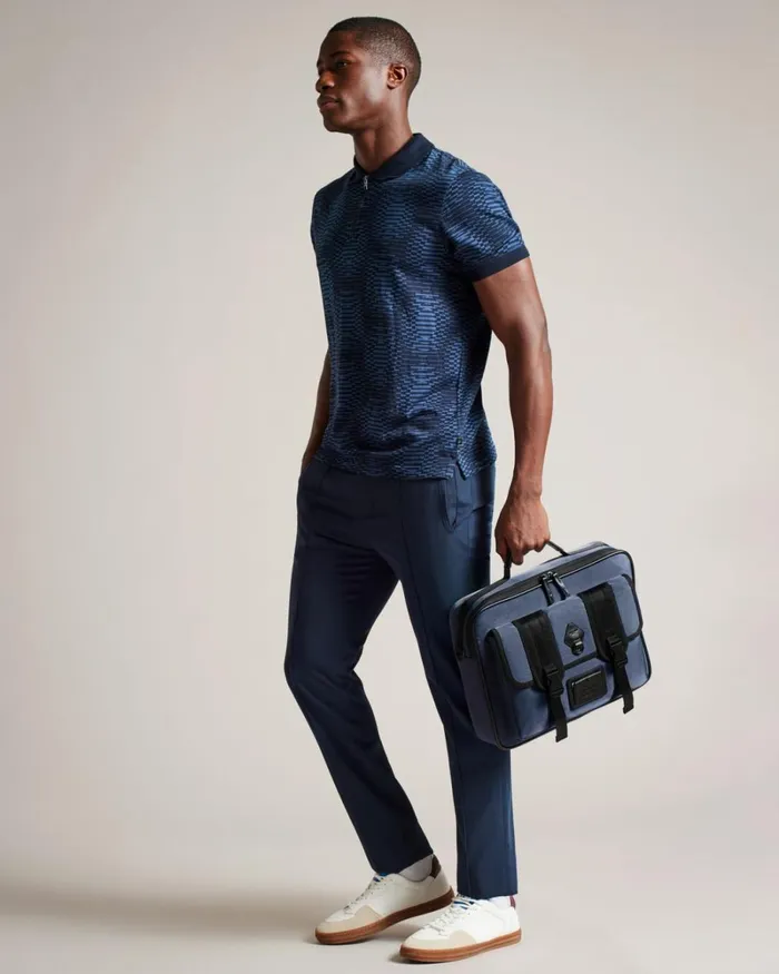 Nylon Document Bag Navy Men Ted Baker Document Bags