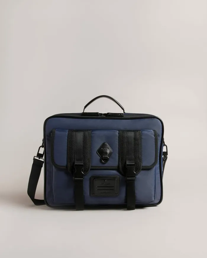 Nylon Document Bag Navy Men Ted Baker Document Bags
