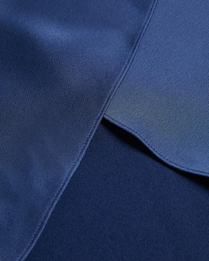 One Shoulder Drape Midi Dress Dark Blue Women Ted Baker Clothing One Shoulder Drape Midi Dress Dark Blue Women Ted Baker Clothing