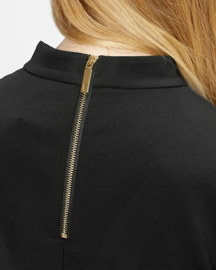 Organza Volume Sleeve Top Black Women Ted Baker Clothing Organza Volume Sleeve Top Black Women Ted Baker Clothing