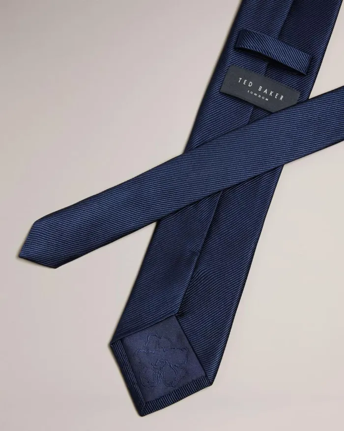 Ottoman Silk Tie Navy Men Ted Baker Ties and Bow Ties
