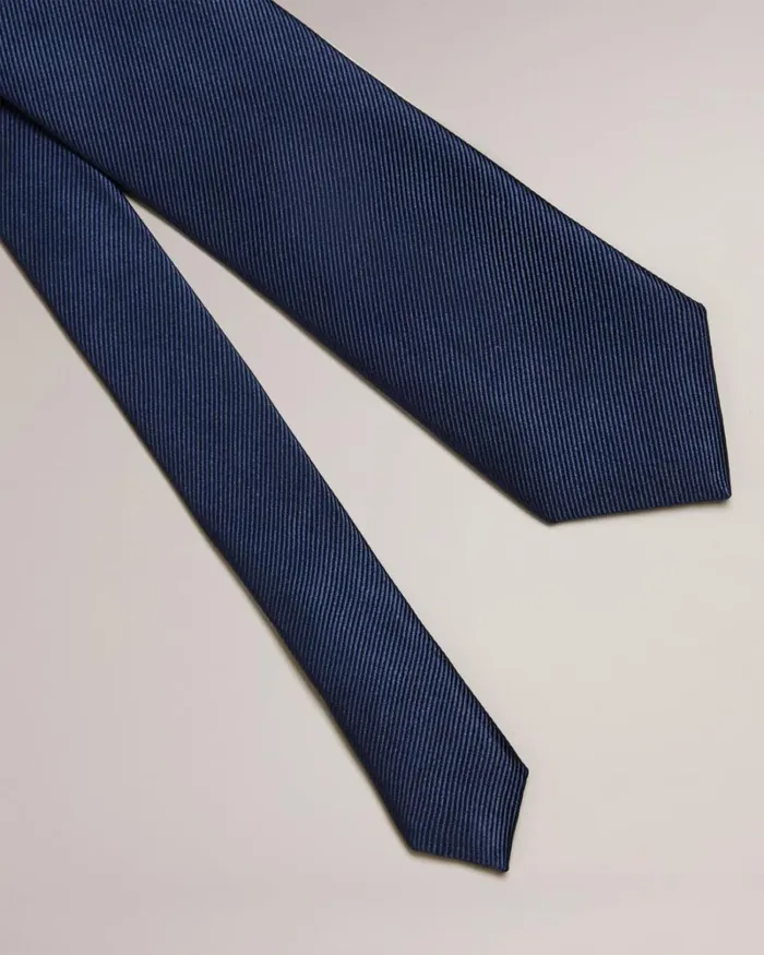 Ottoman Silk Tie Navy Men Ted Baker Ties and Bow Ties Ottoman Silk Tie Navy Men Ted Baker Ties and Bow Ties