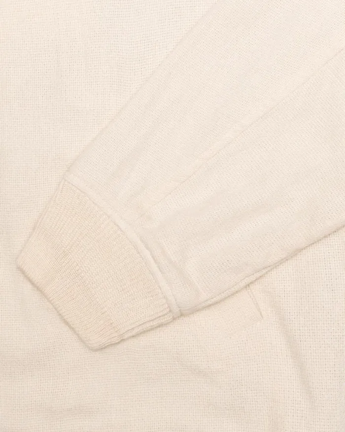 Outerwear Men Stussy LINEN BEACH BOMBER Natural Outerwear Men Stussy LINEN BEACH BOMBER Natural