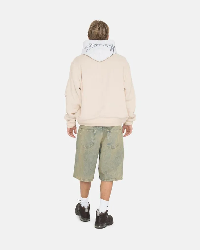 Outerwear Men Stussy LINEN BEACH BOMBER Natural Outerwear Men Stussy LINEN BEACH BOMBER Natural