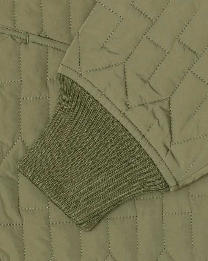 Outerwear Men Stussy S QUILTED LINER JACKET Olive Outerwear Men Stussy S QUILTED LINER JACKET Olive