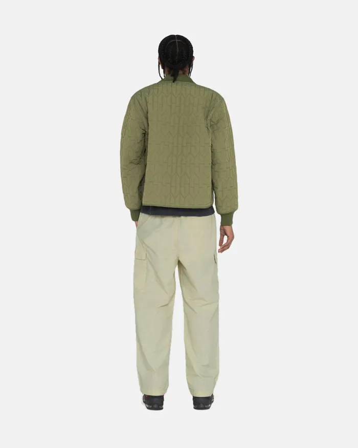 Outerwear Men Stussy S QUILTED LINER JACKET Olive Outerwear Men Stussy S QUILTED LINER JACKET Olive
