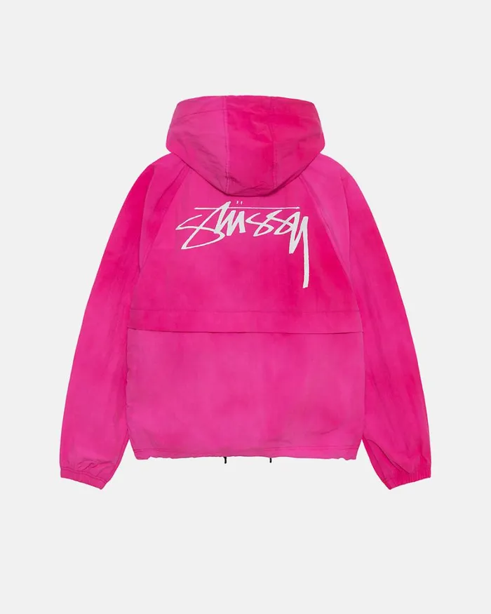 Outerwear Men Stussy WAVE DYE BEACH SHELL Fuchsia Outerwear Men Stussy WAVE DYE BEACH SHELL Fuchsia