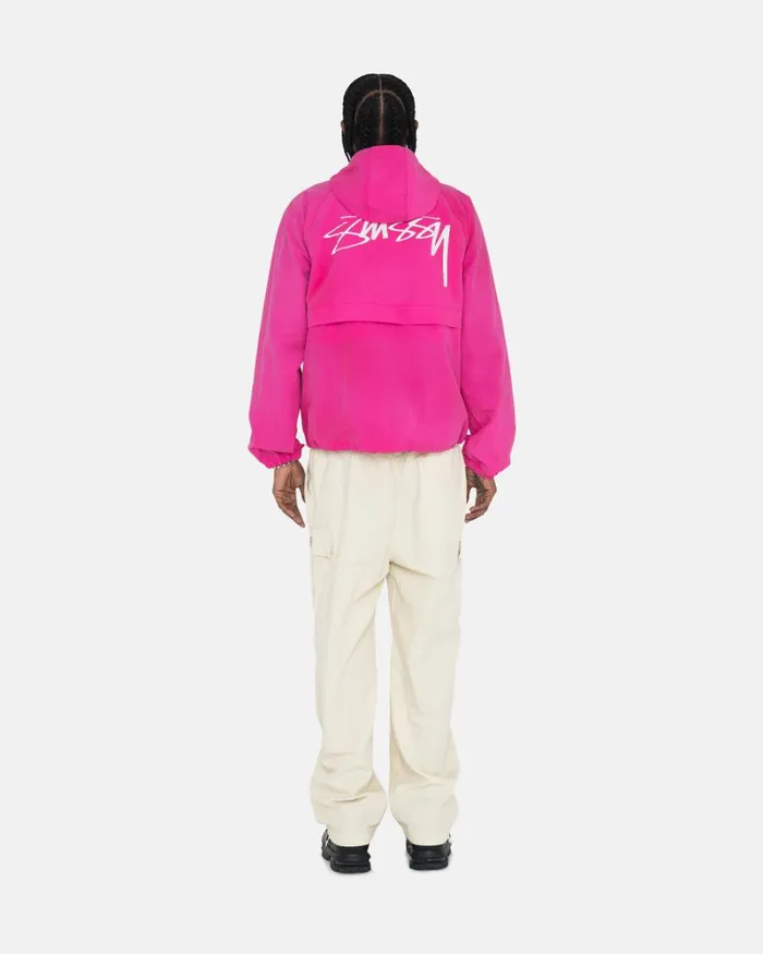 Outerwear Men Stussy WAVE DYE BEACH SHELL Fuchsia Outerwear Men Stussy WAVE DYE BEACH SHELL Fuchsia