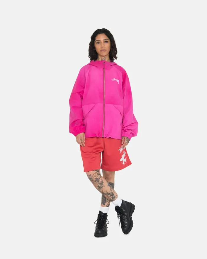Outerwear Men Stussy WAVE DYE BEACH SHELL Fuchsia Outerwear Men Stussy WAVE DYE BEACH SHELL Fuchsia