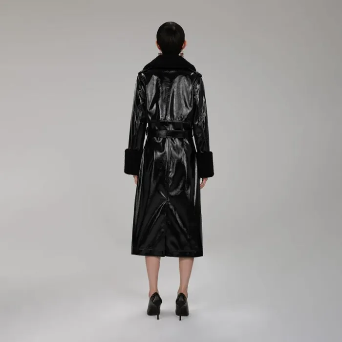 Outerwear Woman SelfPortrait Black Wool Coat Outerwear Woman SelfPortrait Black Wool Coat