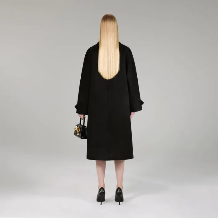 Outerwear Woman SelfPortrait Black Wool Coat Outerwear Woman SelfPortrait Black Wool Coat