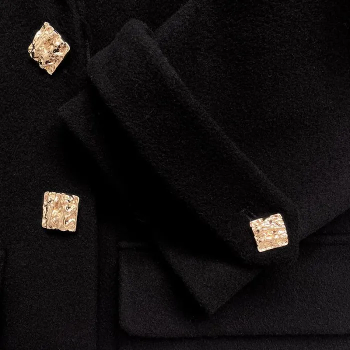 Outerwear Woman SelfPortrait Black Wool Coat Outerwear Woman SelfPortrait Black Wool Coat