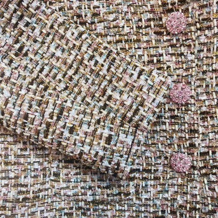 Outerwear Woman SelfPortrait Pink Metallic Boucle Jacket Outerwear Woman SelfPortrait Pink Metallic Boucle Jacket